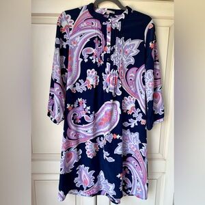 GAP paisley print medium shift dress